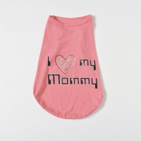 Fashion Personalized Dog Cartoon Vest (Option: Pink-XL)